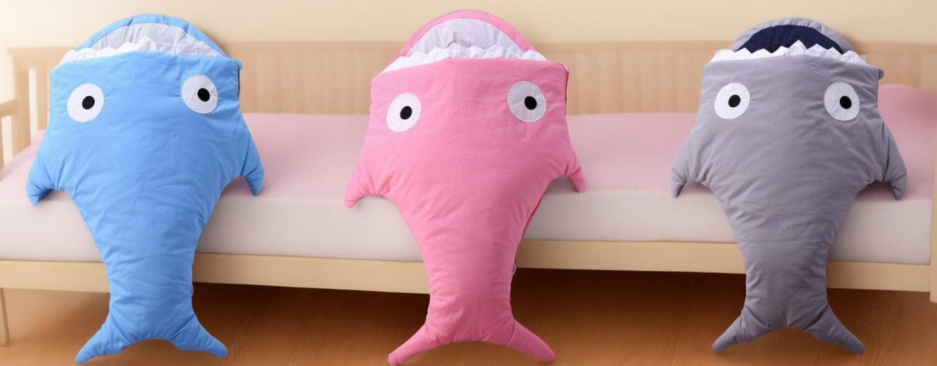 Special care for winter | Cartoon shark sleeping bag